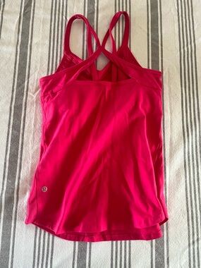lululemon athletica Bright Pink Strappy Tank Top